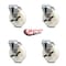 Service Caster 5 Inch Nylon Wheel Swivel Bolt Hole Caster Set with Brake SCC-BH20S514-NYS-TLB-4 - alternate 2